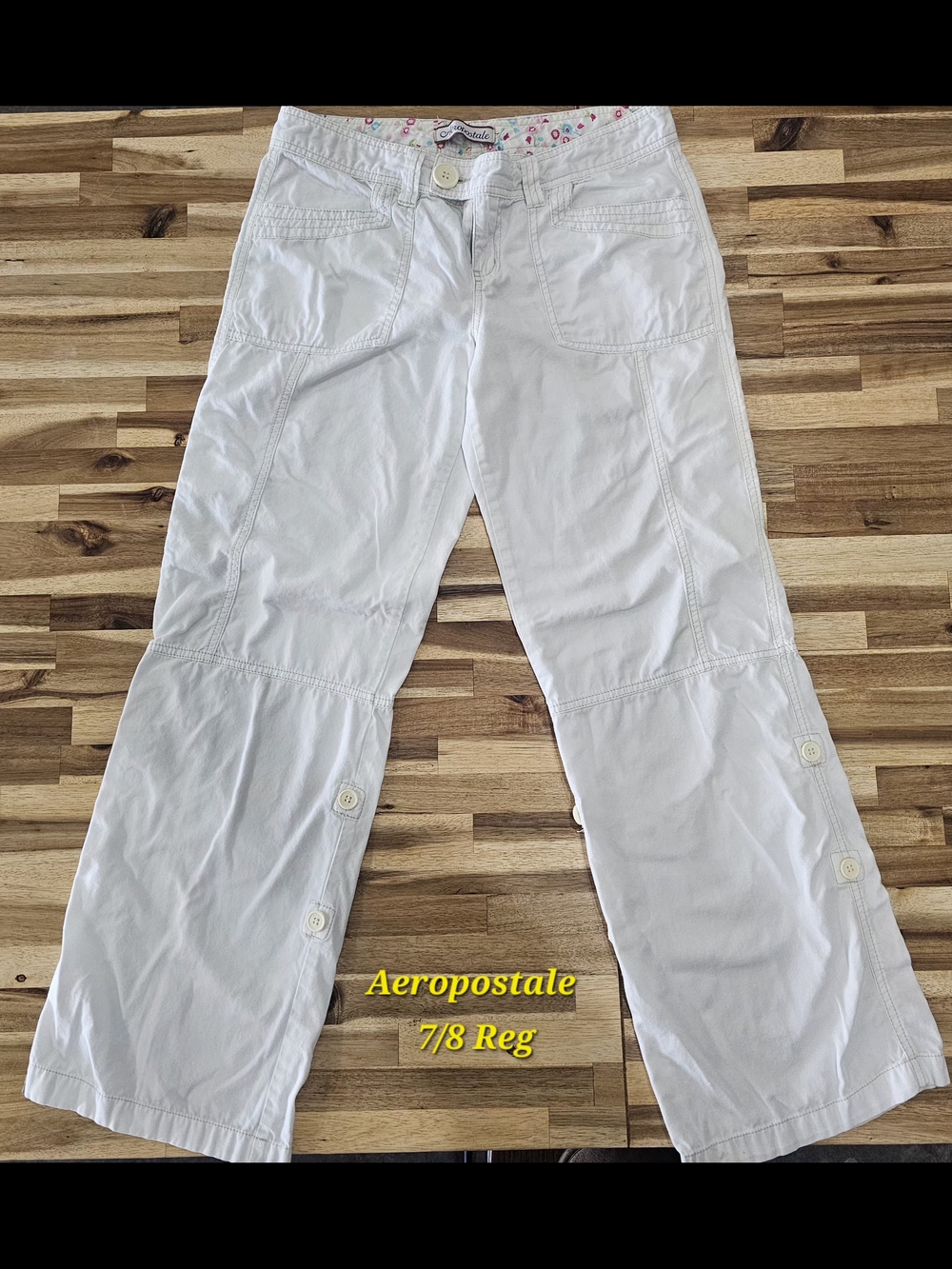 Aeropostale White Cargo Pants